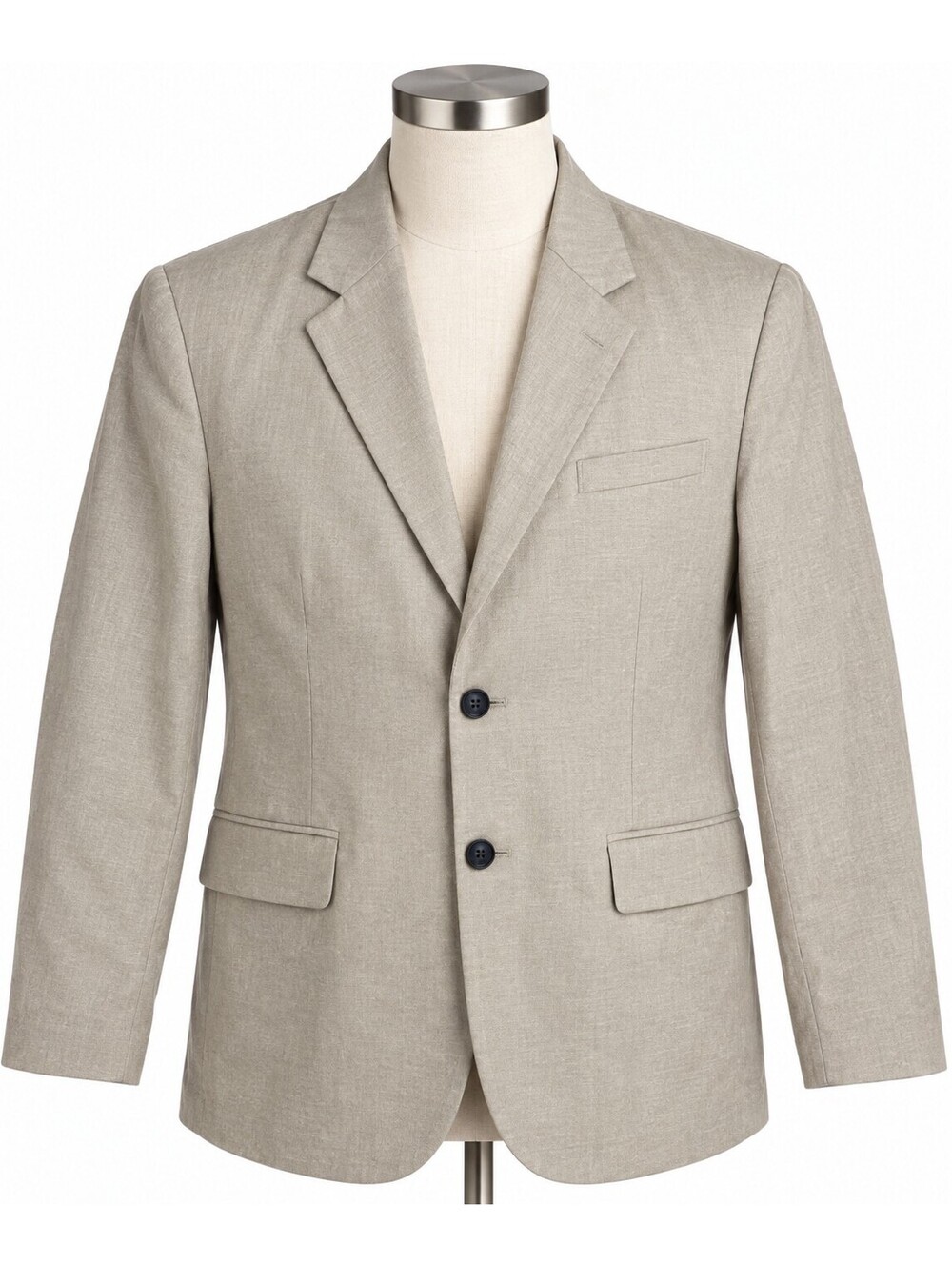 Old Navy Men's Linen Blend Blazer Large Tall Beige